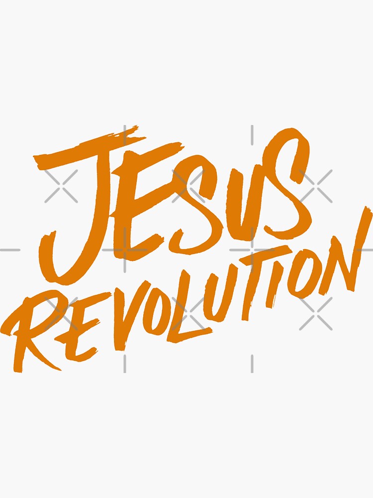 "Jesus Revolution Movement" Sticker for Sale by miyagifactory Redbubble