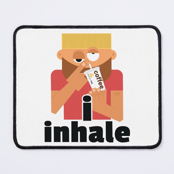 Item preview, I inhale Coffee Meme Coffee Druggie Biggest Fan Hooked In Rehab Going Through Withdraw designed and sold by doseofwin.