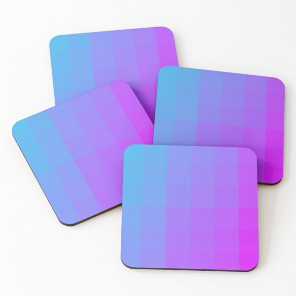 Item preview, Cool colors blue purple gradient Geometric squares designed and sold by xenxanses2.