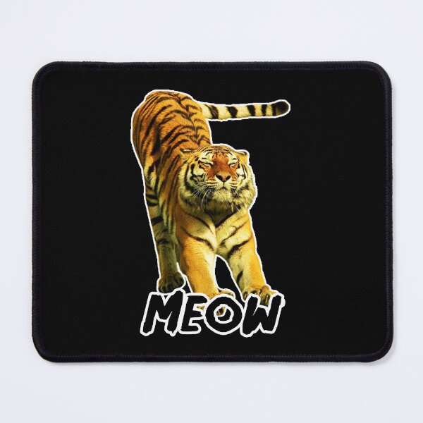 Item preview, Big Cat Says Meow Funny Tiger Digital Art designed and sold by Gogmagosh.