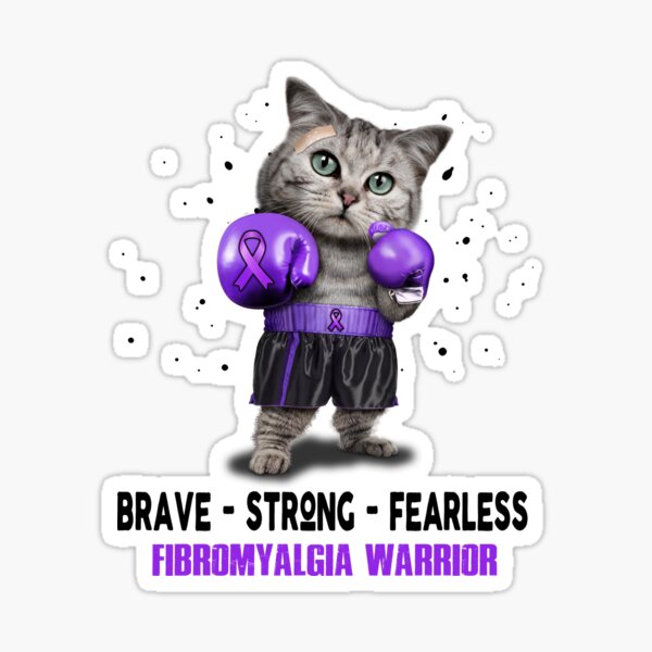 Item preview, Fibromyalgia Warrior - BRAVE STRONG FEARLESS designed and sold by Berriosly.