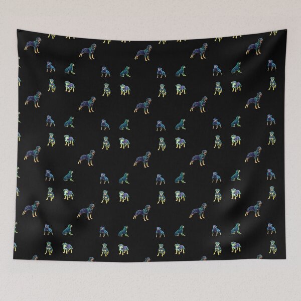 Item preview, Rottweiler Mix Pattern sticker pack - Black designed and sold by Dude  Stuff.