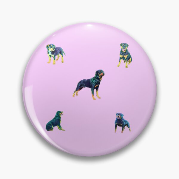 Item preview, Tough Rottweiler Mix Bite Pattern sticker pack - Pink designed and sold by Dude  Stuff.