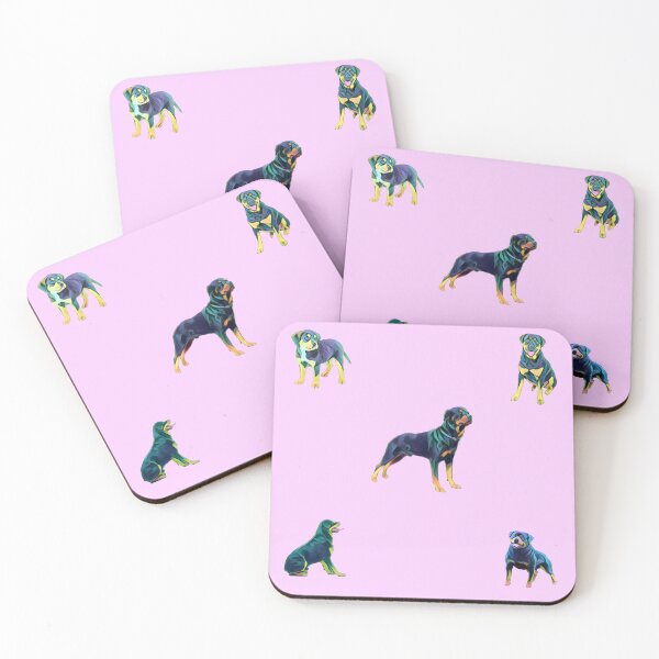 Item preview, Tough Rottweiler Mix Bite Pattern sticker pack - Pink designed and sold by Dude  Stuff.