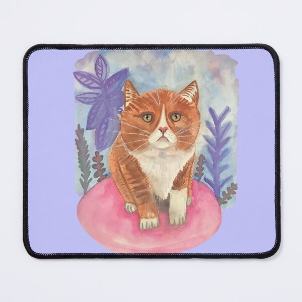 Item preview, Cute and chunky brown kitty cat in watercolor designed and sold by altairaleon.
