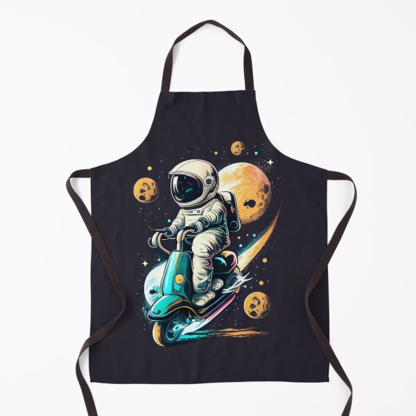 Item preview, Astronaut riding a scooter in space designed and sold by KittyCat08.