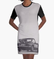 Supercar details, british triumph spitfire, black & white, high quality fine art print, classic car Graphic T-Shirt Dress