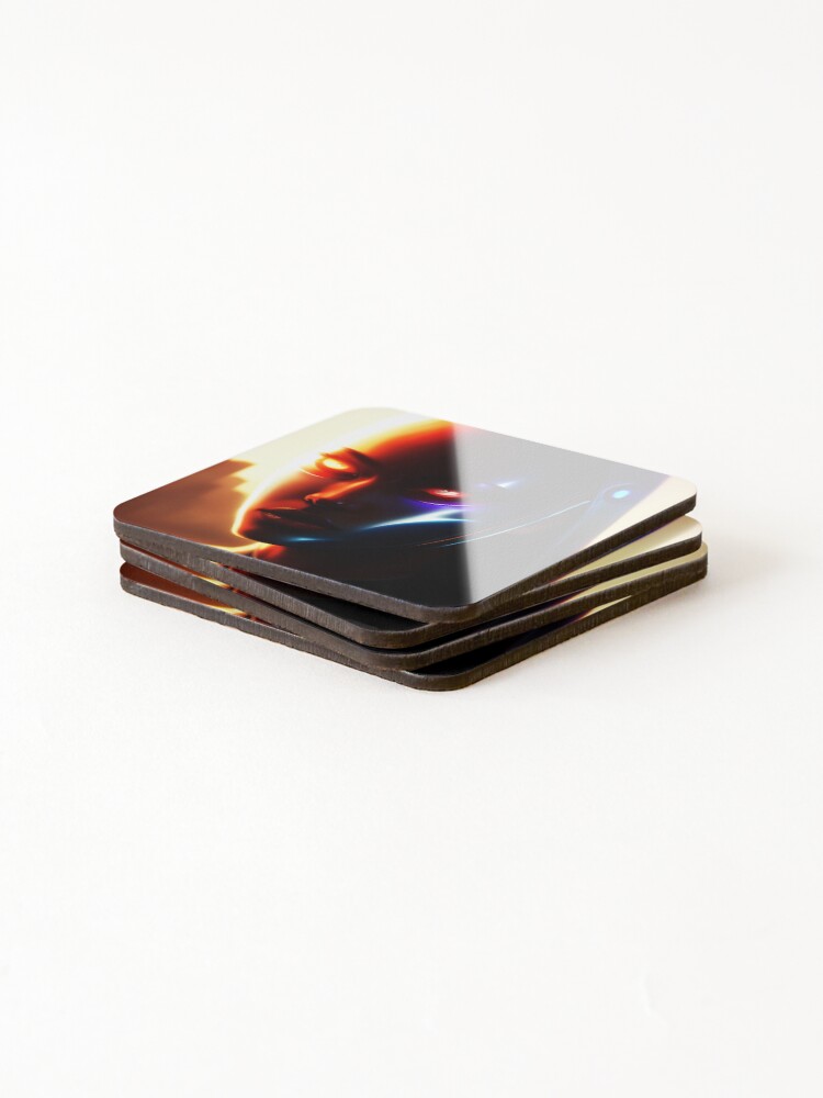 Thumbnail 4 of 5, Coasters (Set of 4), Android designed and sold by AlienVisitor.