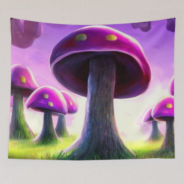 Item preview, Purple Mushroom Trees designed and sold by SquishStitches.
