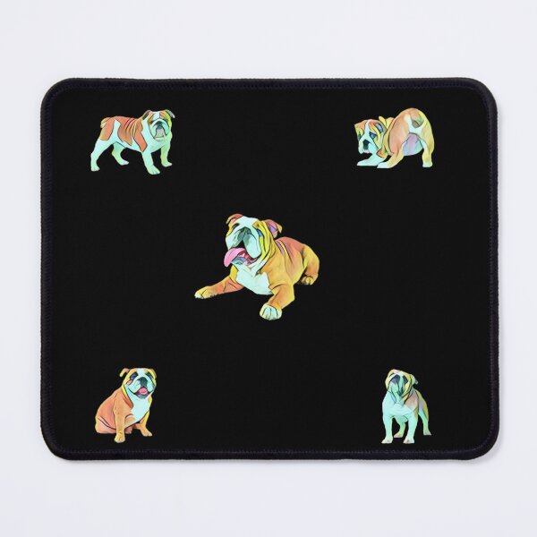 Item preview, Stocky Bulldog Mix Pattern Sticker Pack - Black designed and sold by Dude Stuff.