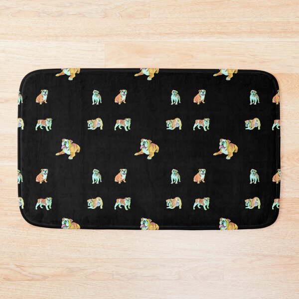 Item preview, Stocky Bulldog Mix Pattern Sticker Pack - Black designed and sold by Dude  Stuff.