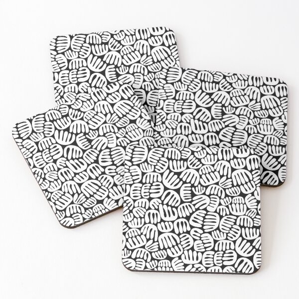 Item preview, Abstract Shapes 301122 - White on Black designed and sold by Artberry.