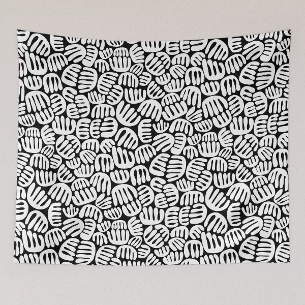 Item preview, Abstract Shapes 301122 - White on Black designed and sold by Artberry.