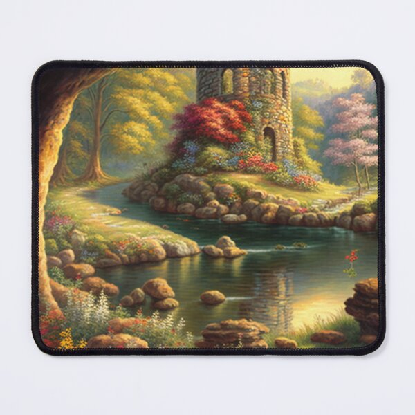 Item preview, Castle ruins near a stream with wildflowers designed and sold by JoepshLSio.