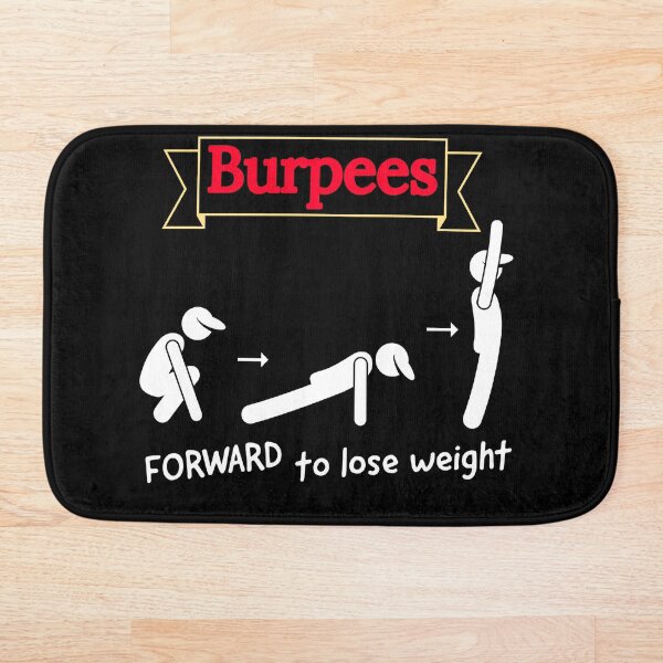 Item preview, Burpees- forward to lose weight-inspirational dark background designed and sold by Master4art.