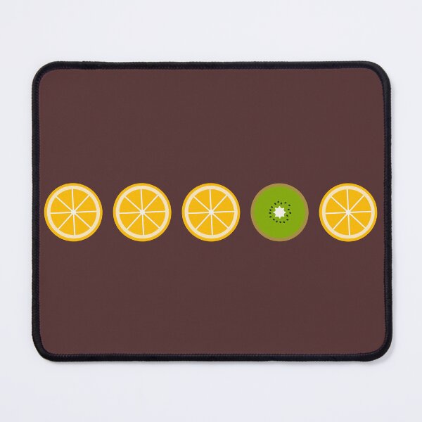 Item preview, Five middle objects orange and kiwi pattern 1 designed and sold by LemonCreamyyyy.