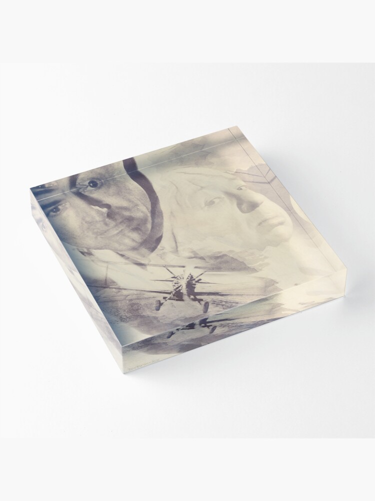 Alternate view of Hitchcock, Fine Art, Poster, North By Northwest, classic film, old, movie, hollywood Acrylic Block