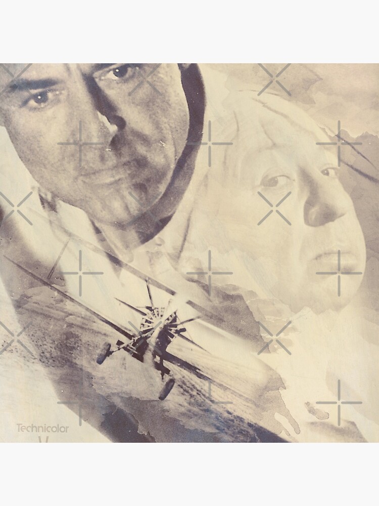 Hitchcock, Fine Art, Poster, North By Northwest, classic film, old, movie, hollywood by Spallutos