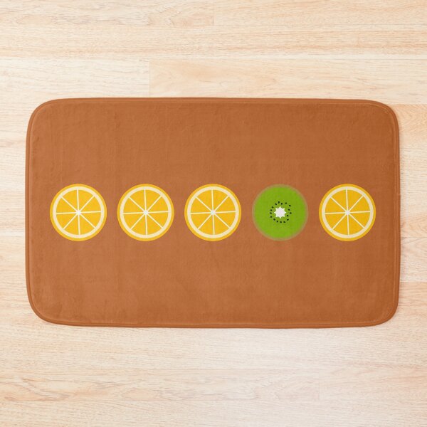 Item preview, Five middle objects orange and kiwi pattern 2 designed and sold by LemonCreamyyyy.