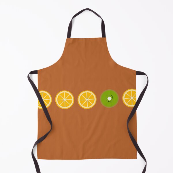 Item preview, Five middle objects orange and kiwi pattern 2 designed and sold by LemonCreamyyyy.