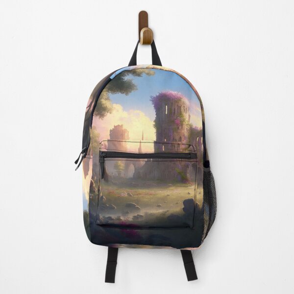 Item preview, Castle ruins near a stream with wildflowers designed and sold by JoepshLSio.