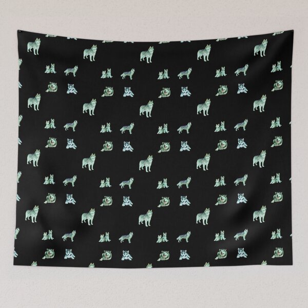 Item preview, Husky Mix Pattern Sticker Pack - Black designed and sold by Dude  Stuff.