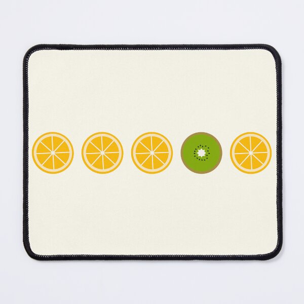 Item preview, Five middle objects orange and kiwi pattern 4 designed and sold by LemonCreamyyyy.