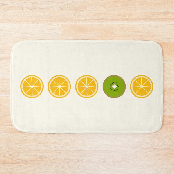 Item preview, Five middle objects orange and kiwi pattern 4 designed and sold by LemonCreamyyyy.