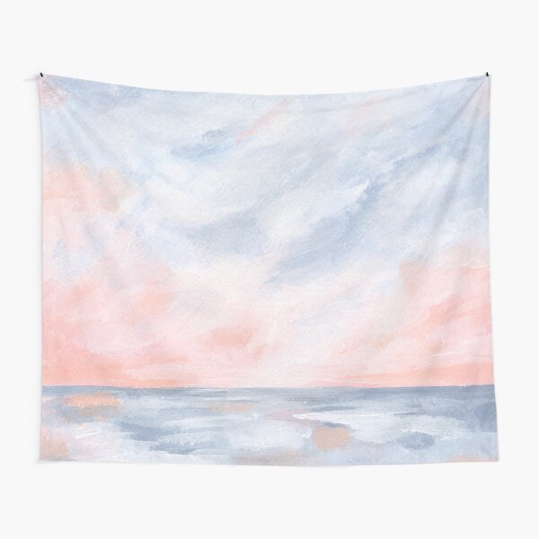 Aperçu de l'œuvre Bonjour - Seascape rose et orange de Sunrise créée et vendue par KristenLacziArt.