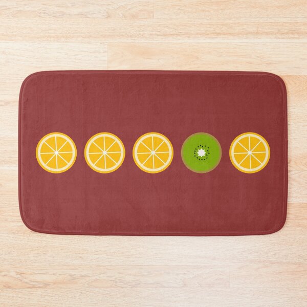 Item preview, Five middle objects orange and kiwi pattern 5 designed and sold by LemonCreamyyyy.
