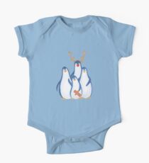 family of festive christmas penguins One Piece - Short Sleeve