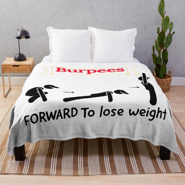 Item preview, Burpees- forward to lose weight-inspirational white background designed and sold by Master4art.