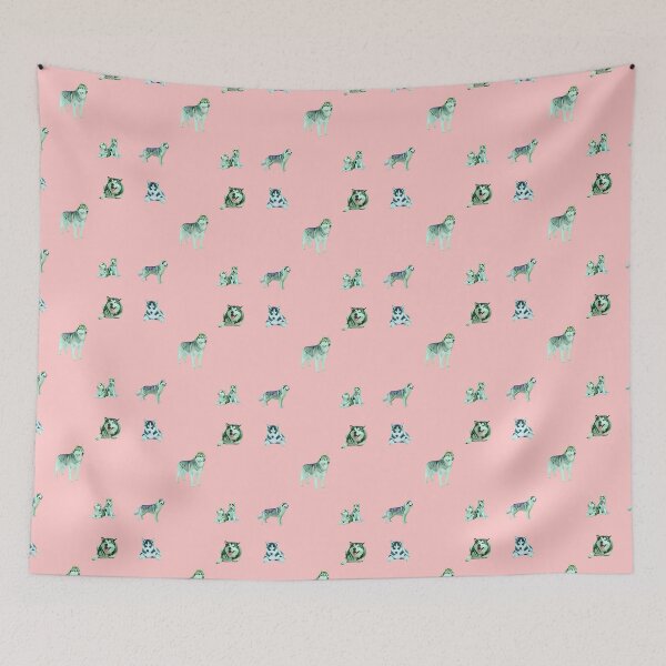 Item preview, Mystic Siberian Husky Pattern Sticker Pack - Pink designed and sold by Dude  Stuff.