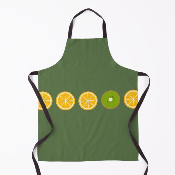 Item preview, Five middle objects orange and kiwi pattern 7 designed and sold by LemonCreamyyyy.