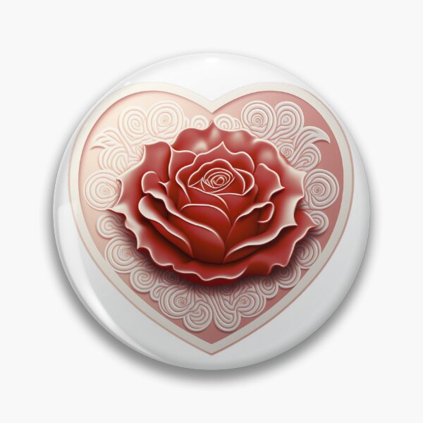 Item preview, Love's Blossom: diseño de corazón de rosa de San Valentín designed and sold by Quote-Zone.