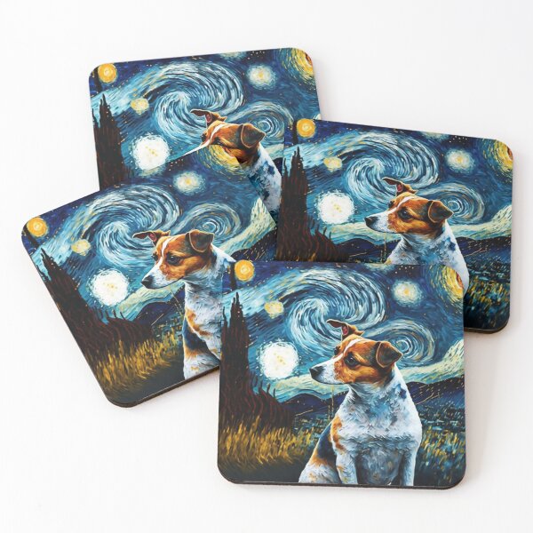 Item preview, Jack Russell Starry Night, Cute Jack Russell Puppy designed and sold by Orianah.