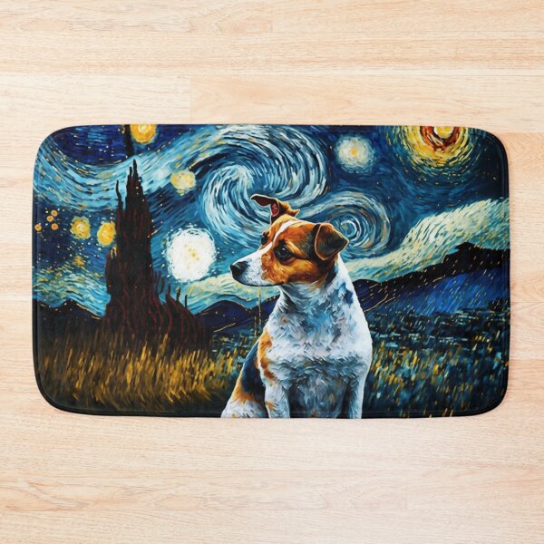 Item preview, Jack Russell Starry Night, Cute Jack Russell Puppy designed and sold by Orianah.