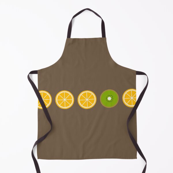 Item preview, Five middle objects orange and kiwi pattern 8 designed and sold by LemonCreamyyyy.