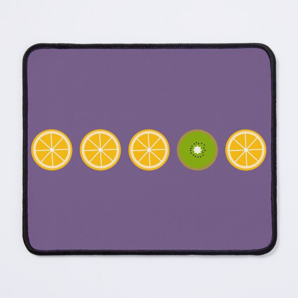 Item preview, Five middle objects orange and kiwi pattern 9 designed and sold by LemonCreamyyyy.