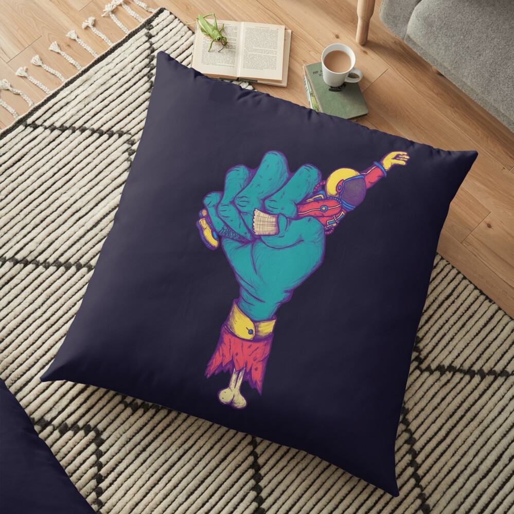 Shit Happens to Astronaut Floor Pillow