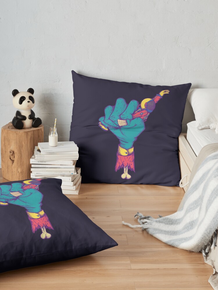 Alternate view of Shit Happens to Astronaut Floor Pillow
