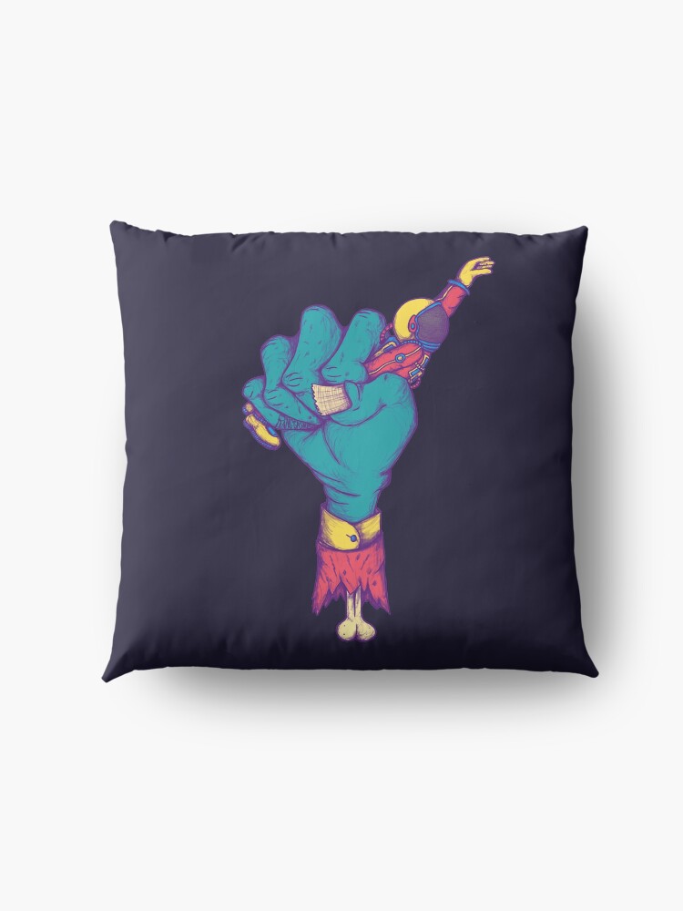 Alternate view of Shit Happens to Astronaut Floor Pillow