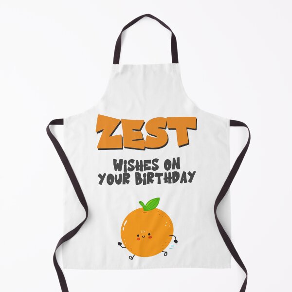 Item preview, ZEST Wishes on your Birthday- Zesty Lemon Best Wishes Citrus Pun designed and sold by JuxtaJoy Studios.