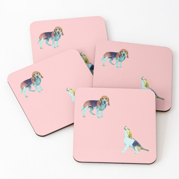 Item preview, Loud Beagle Mix Pattern Sticker Pack - Pink designed and sold by Dude  Stuff.