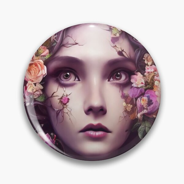 Item preview, Zailey Flowery Girl Portrait  designed and sold by Kamiri.