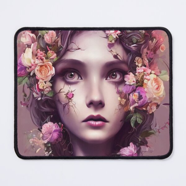 Item preview, Zailey Flowery Girl Portrait  designed and sold by Kamiri.