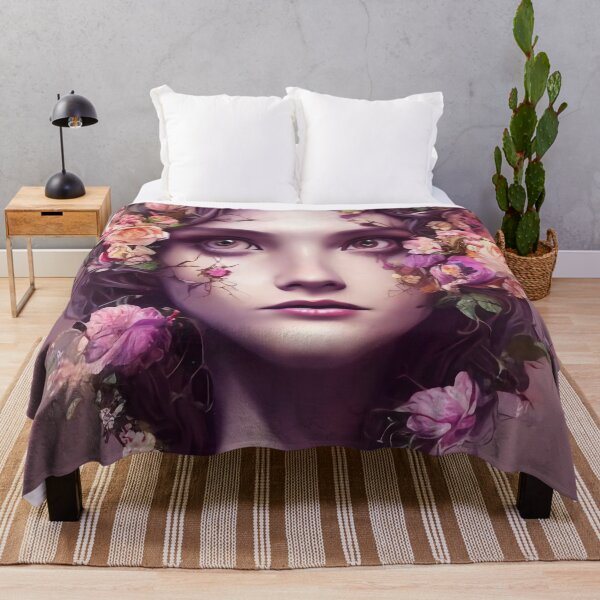 Item preview, Zailey Flowery Girl Portrait  designed and sold by Kamiri.
