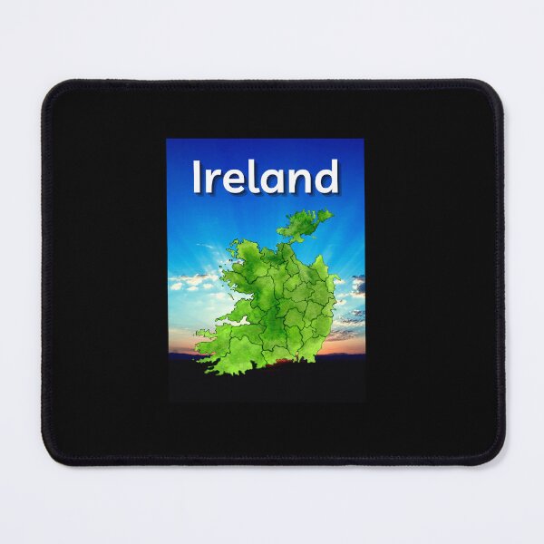 Item preview, Ireland Map Sunrise Background designed and sold by IrishPOD.