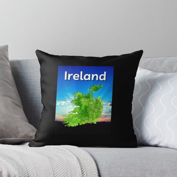 Item preview, Ireland Map Sunrise Background designed and sold by IrishPOD.