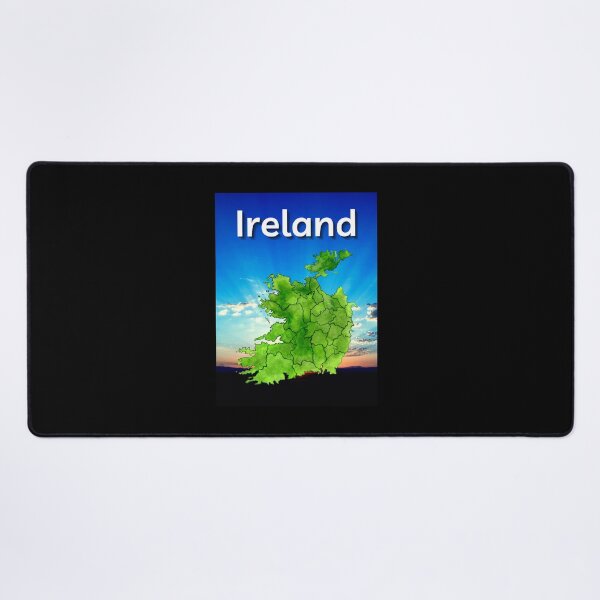 Item preview, Ireland Map Sunrise Background designed and sold by IrishPOD.